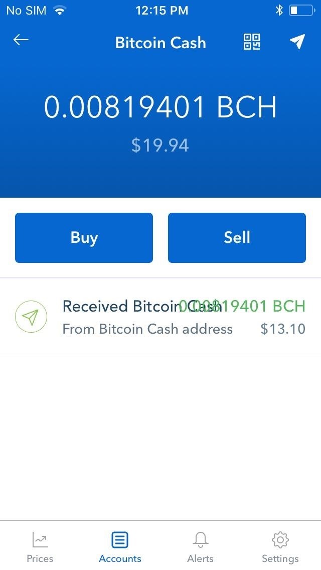 how to send and receive bitcoins price